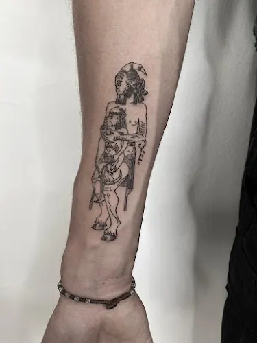 Black Screw Tattoo